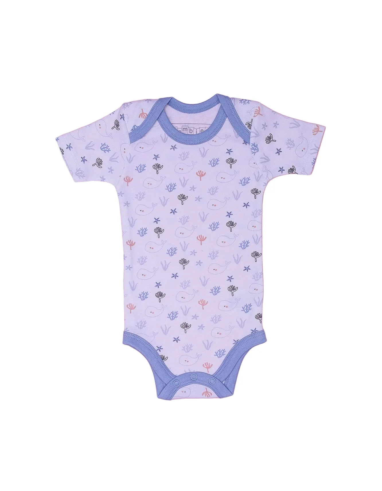 Infant Baby Boys Body Suits Pack of 3 Bambies Blue at Zubaidas - Image 4