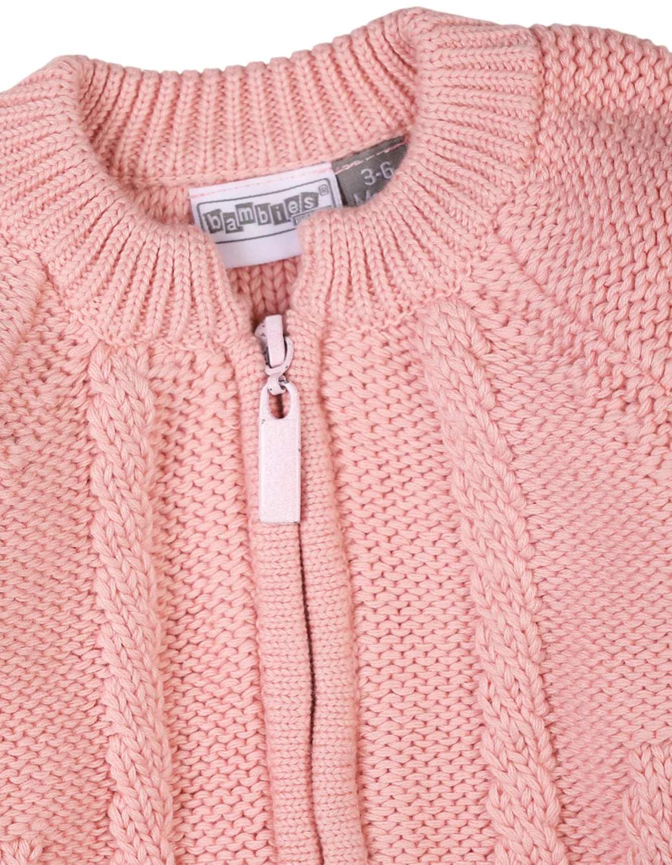 Infant Baby Girls Winter Jumpsuits Bambies Zipper Light Pink at Zubaidas - Image 2