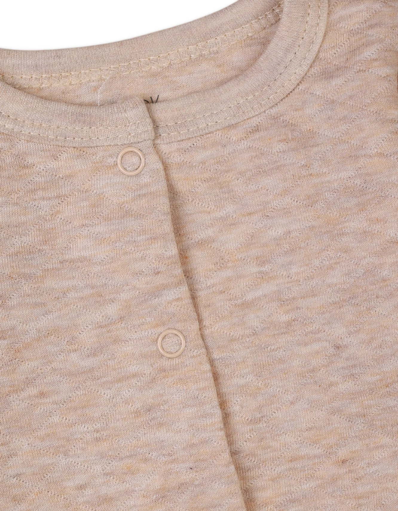 Infant Baby Winter Rompers Bambies Plain Footed Beige at Zubaidas - Image 2