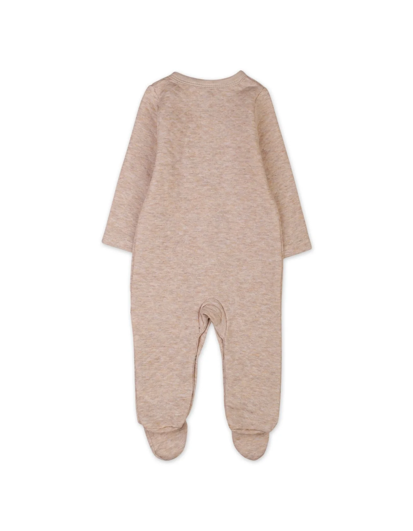 Infant Baby Winter Rompers Bambies Plain Footed Beige at Zubaidas - Image 3