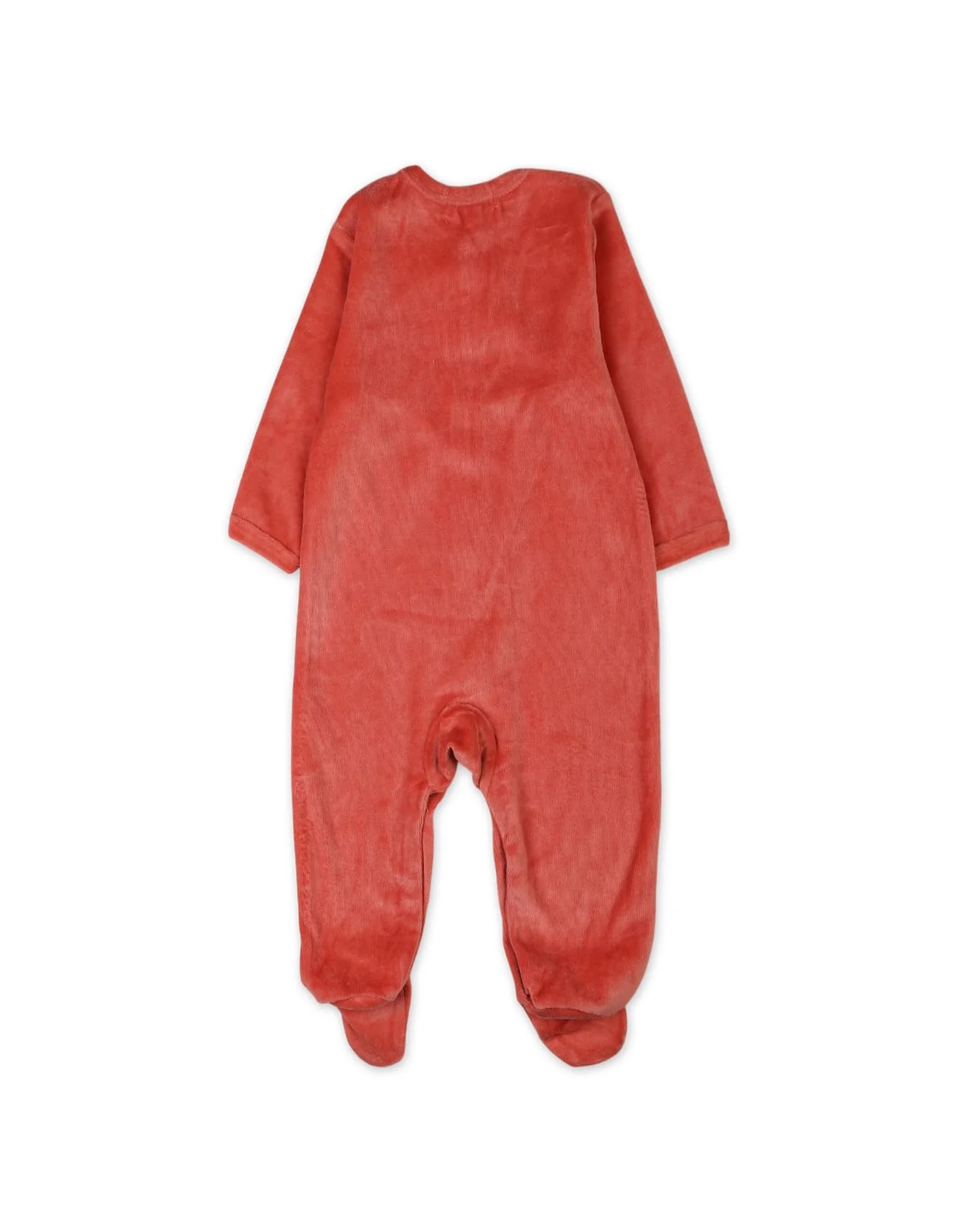 Infant Baby Winter Sleepsuits Bambies Vehicle Embroidered Footed Rust at Zubaidas - Image 3