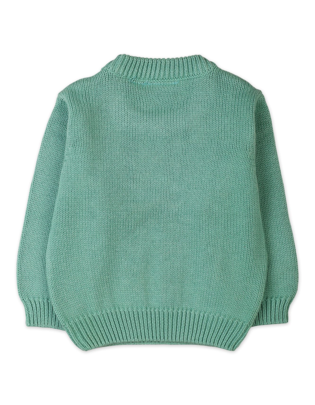 Infants Baby Girls Winter Woolen Tops Bambies Cable Knit Mint Green at Zubaidas - Image 3