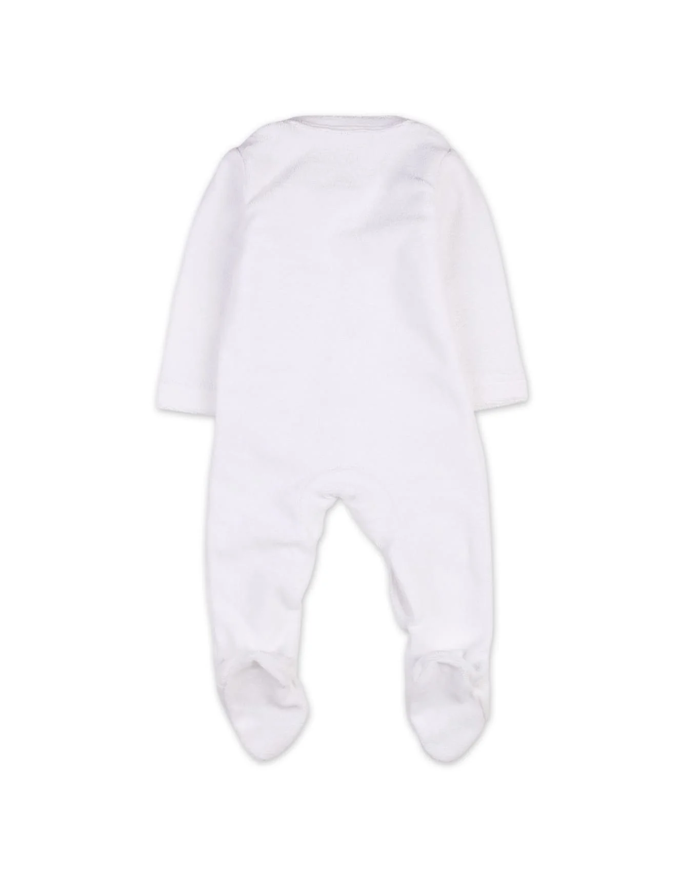 Infants Winter Onesie Bambies Pleats White at Zubaidas - Image 3