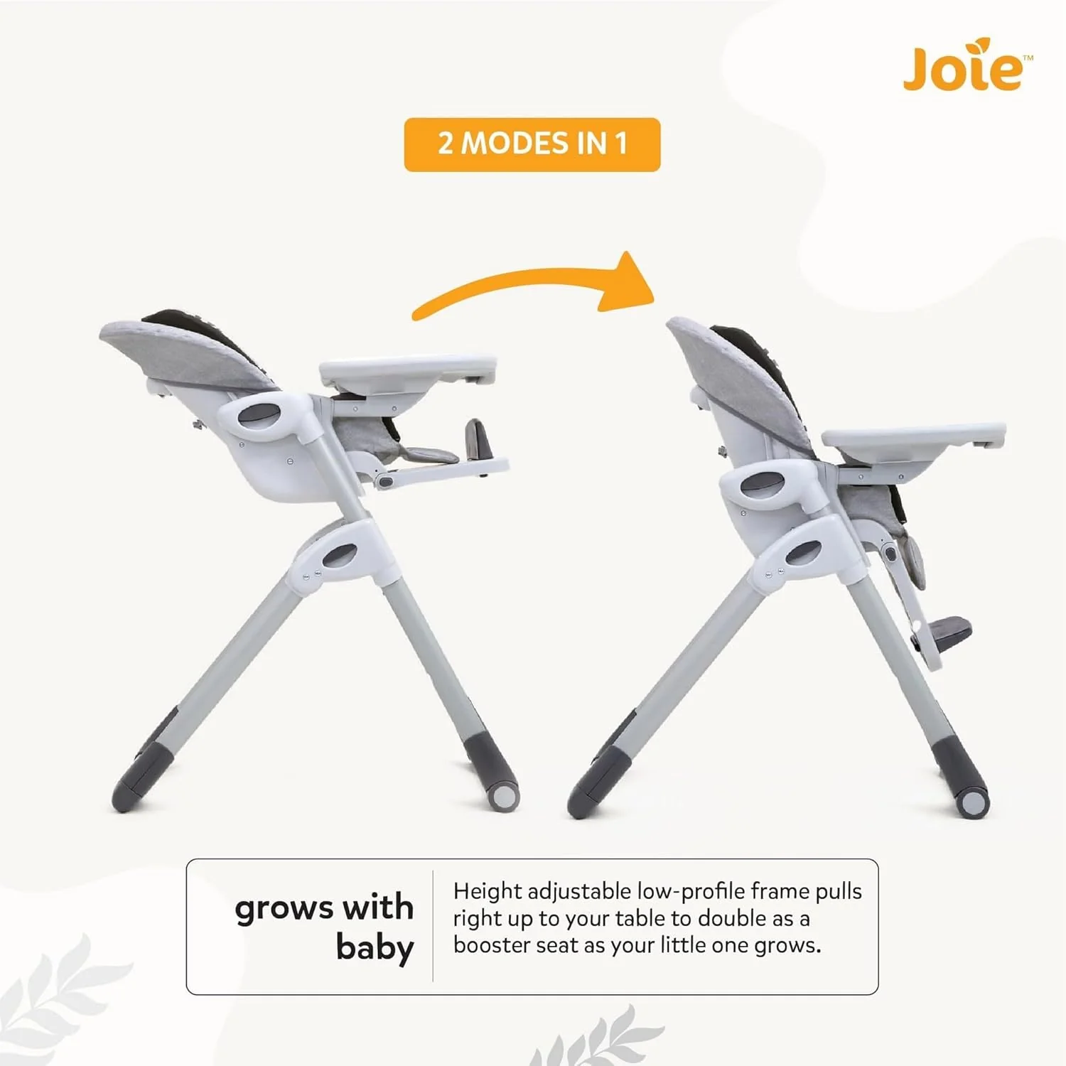 Joie™ Mimzy™ 2in1 High Chair Logan H1013CALGN000 at Zubaidas Official™ Pakistan - Image 2