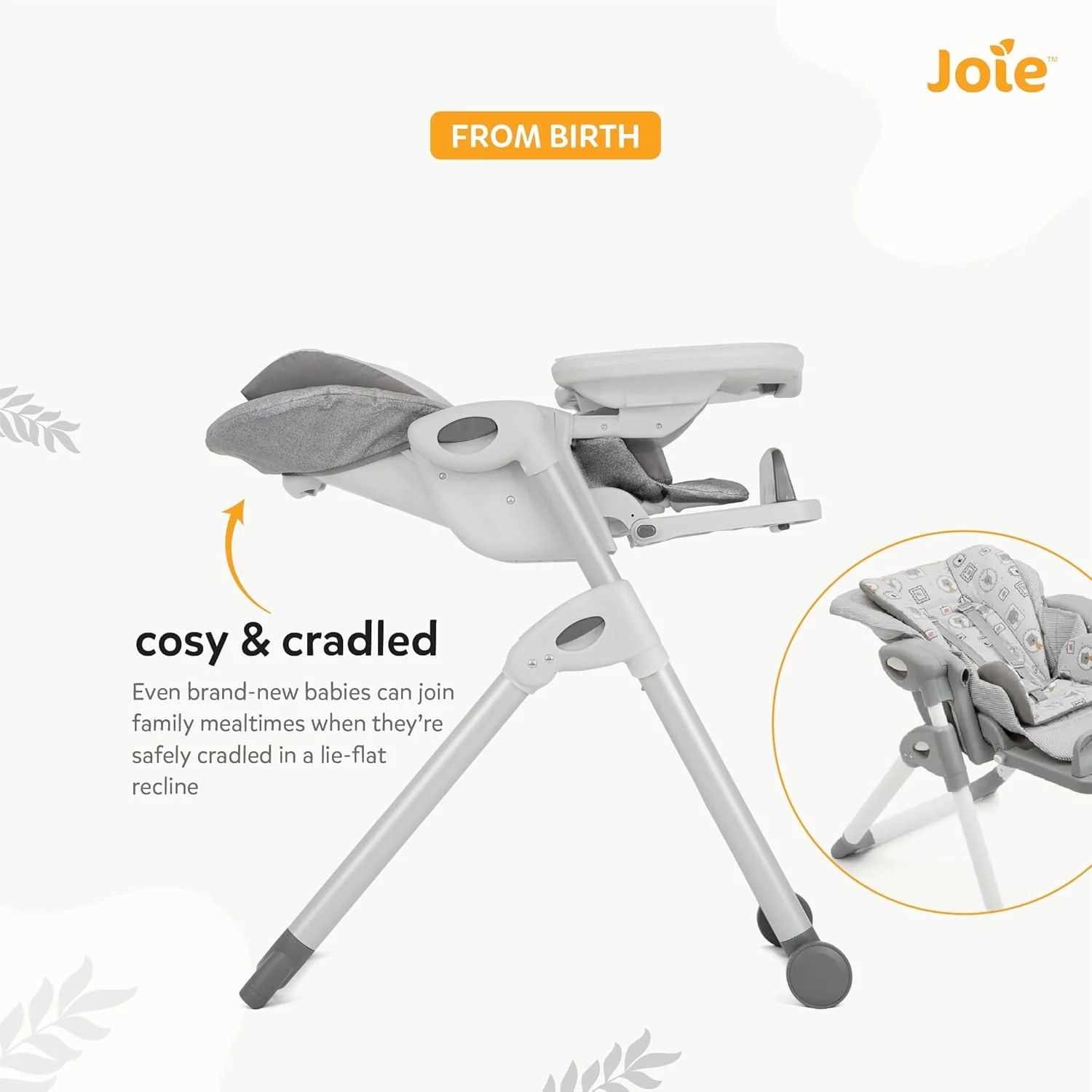 Joie™ Mimzy™ High Chair Recline Elephant Duo H1013DAELD000 at Zubaidas Official™ Pakistan - Image 2
