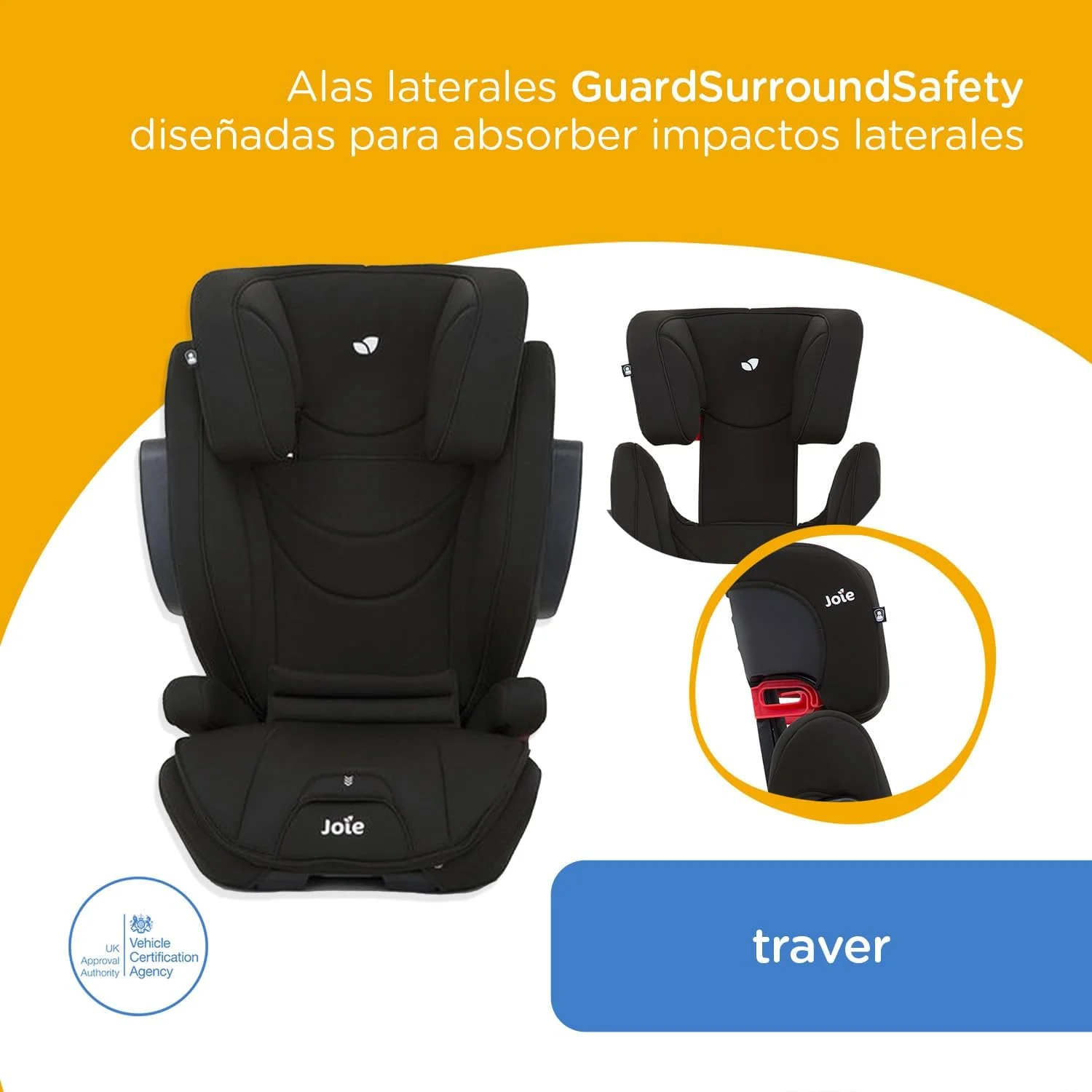 Joie™ Traver™ belted booster seat Coal C1701AACOL000 at Zubaidas Official™ Pakistan - Image 4
