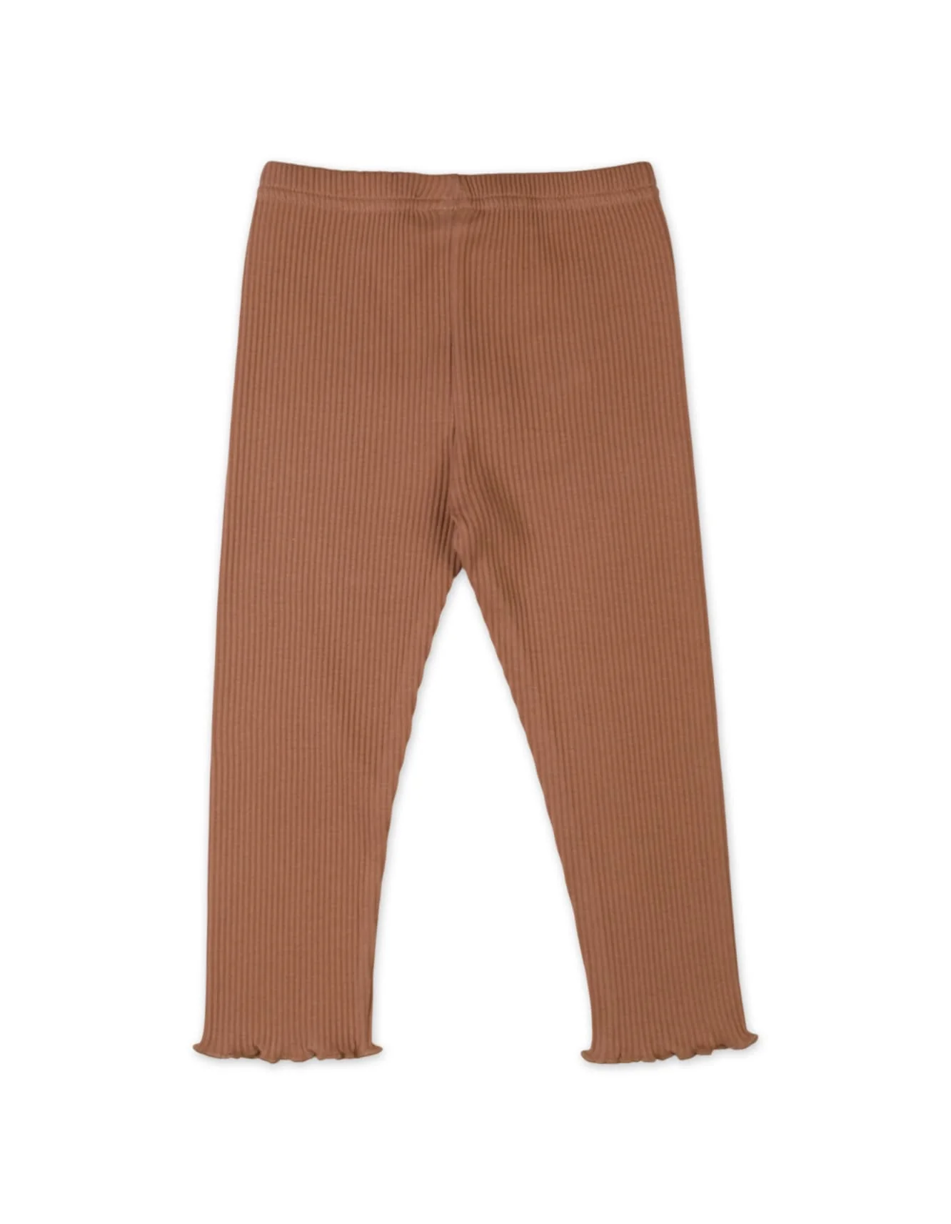 Kids and Baby Girls Ribbed Trousers Bambies Bow Brown at Zubaidas - Image 3