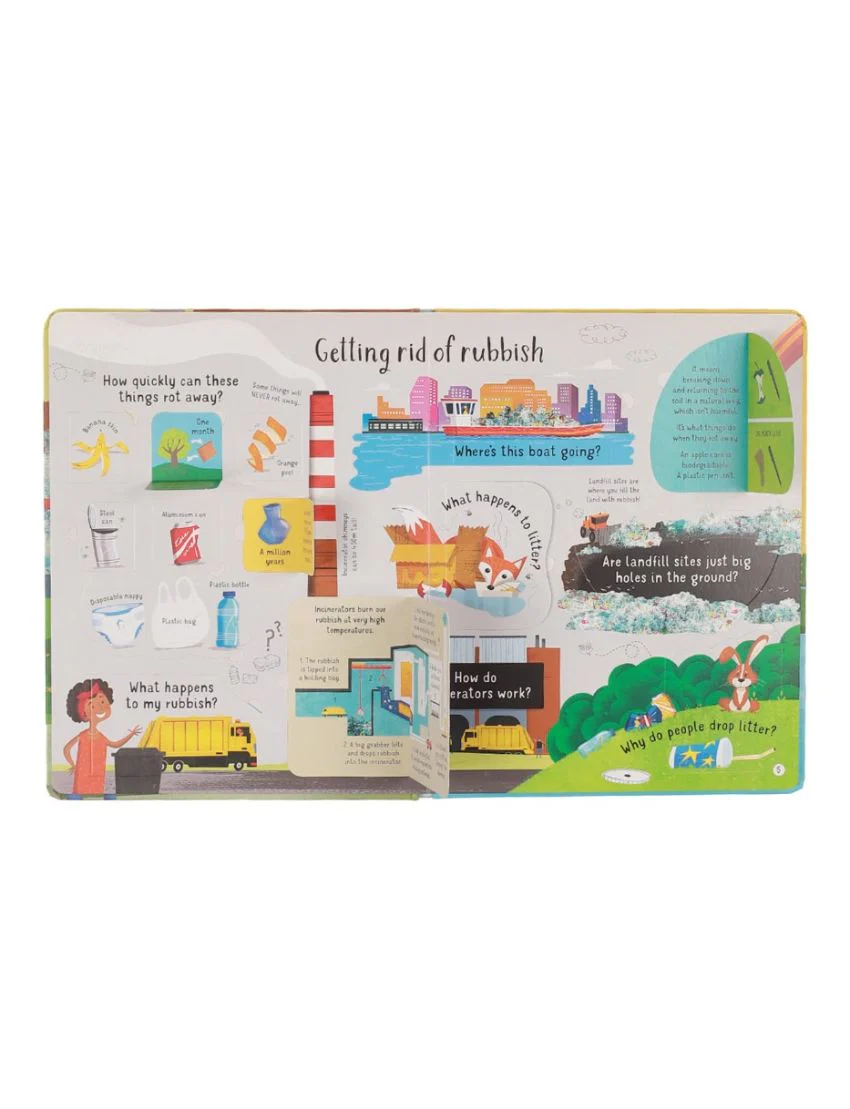 Zubaida's Book: Lift-the-flap Questions and Answers About Recycling and Rubbish - Image 2