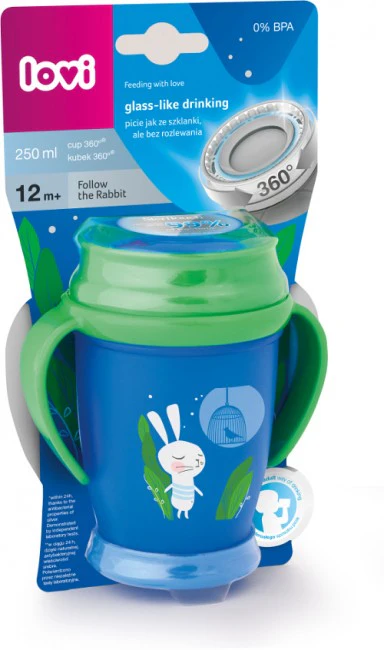 Lovi 360 Cup Junior Follow the Rabbit Unisex 250 ML 1/555 at Zubaidas Official™ - Image 2