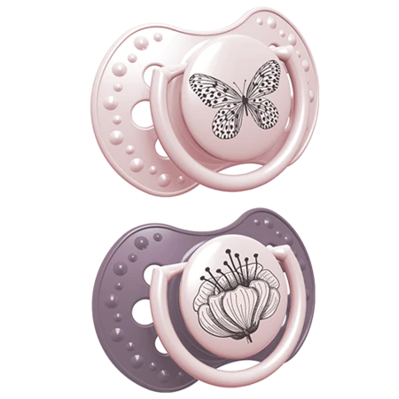 Lovi Silicone Dynamic Soother 3-6 M 2 pieces Botanic Girl 22/870 at Zubaidas Official™