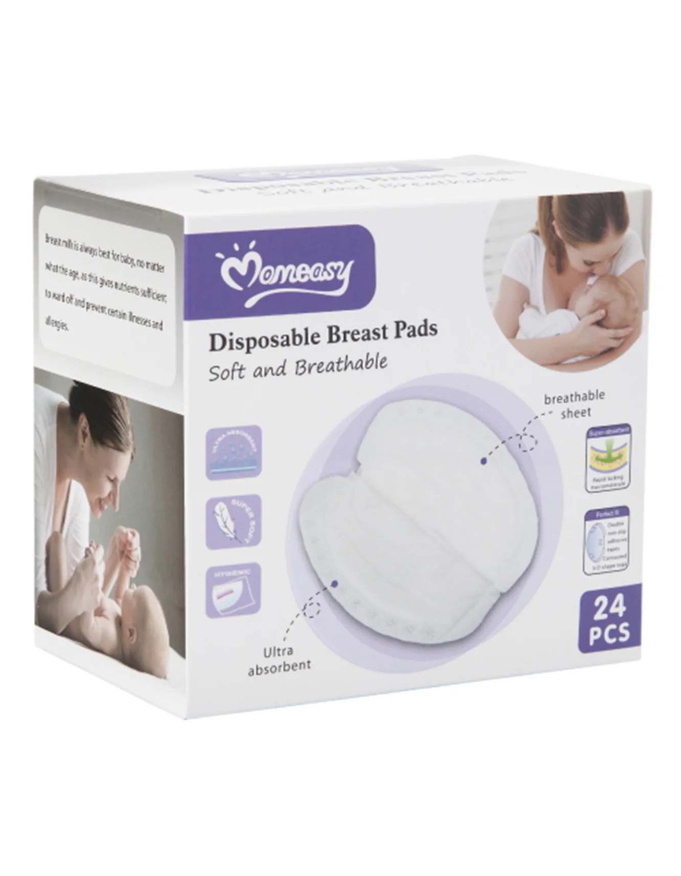 Momeasy Disposable Breast Pads 24 Pieces at Zubaidas Official™