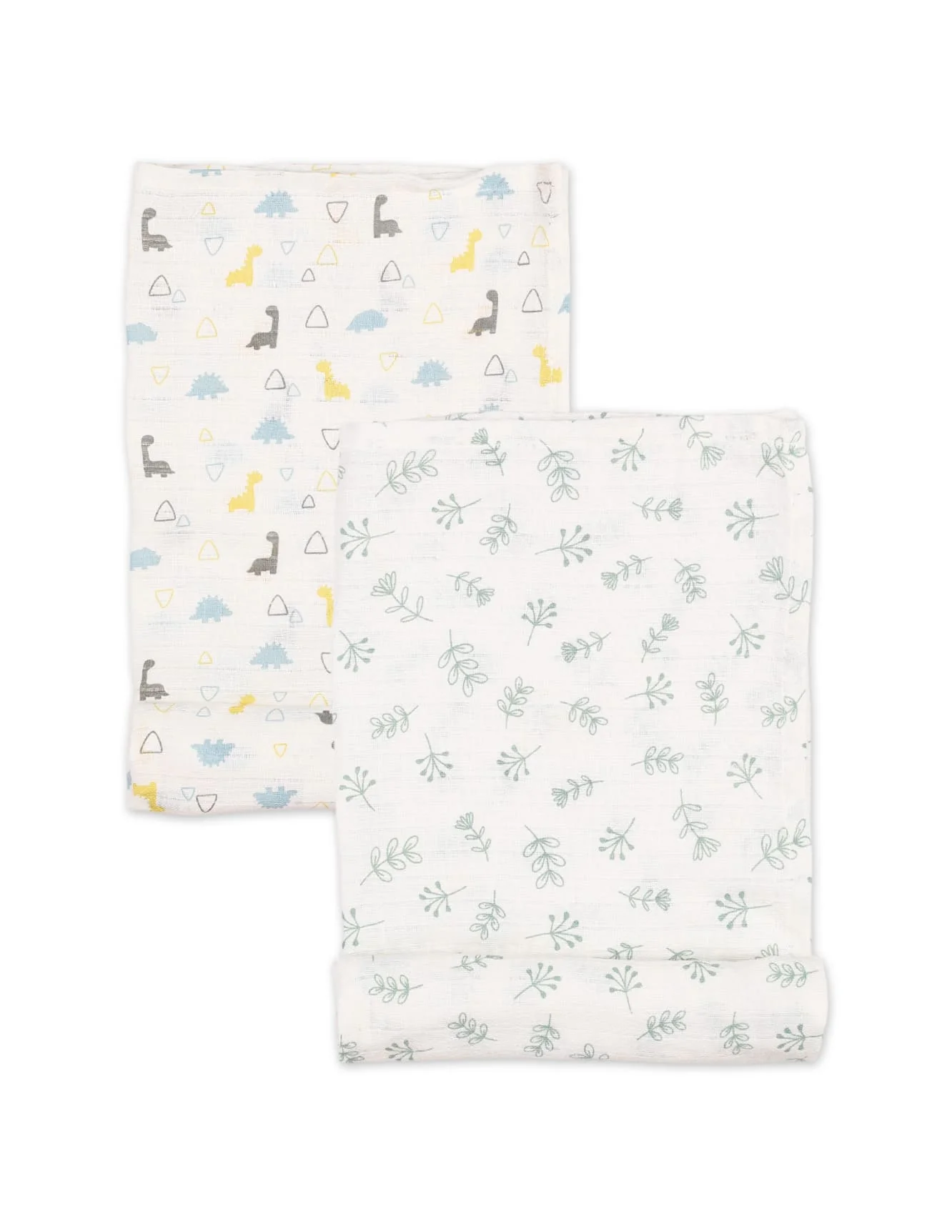 Muslin Sheets Pack of 2 Bambies® Dino Safari White at Zubaidas Official™ Pakistan