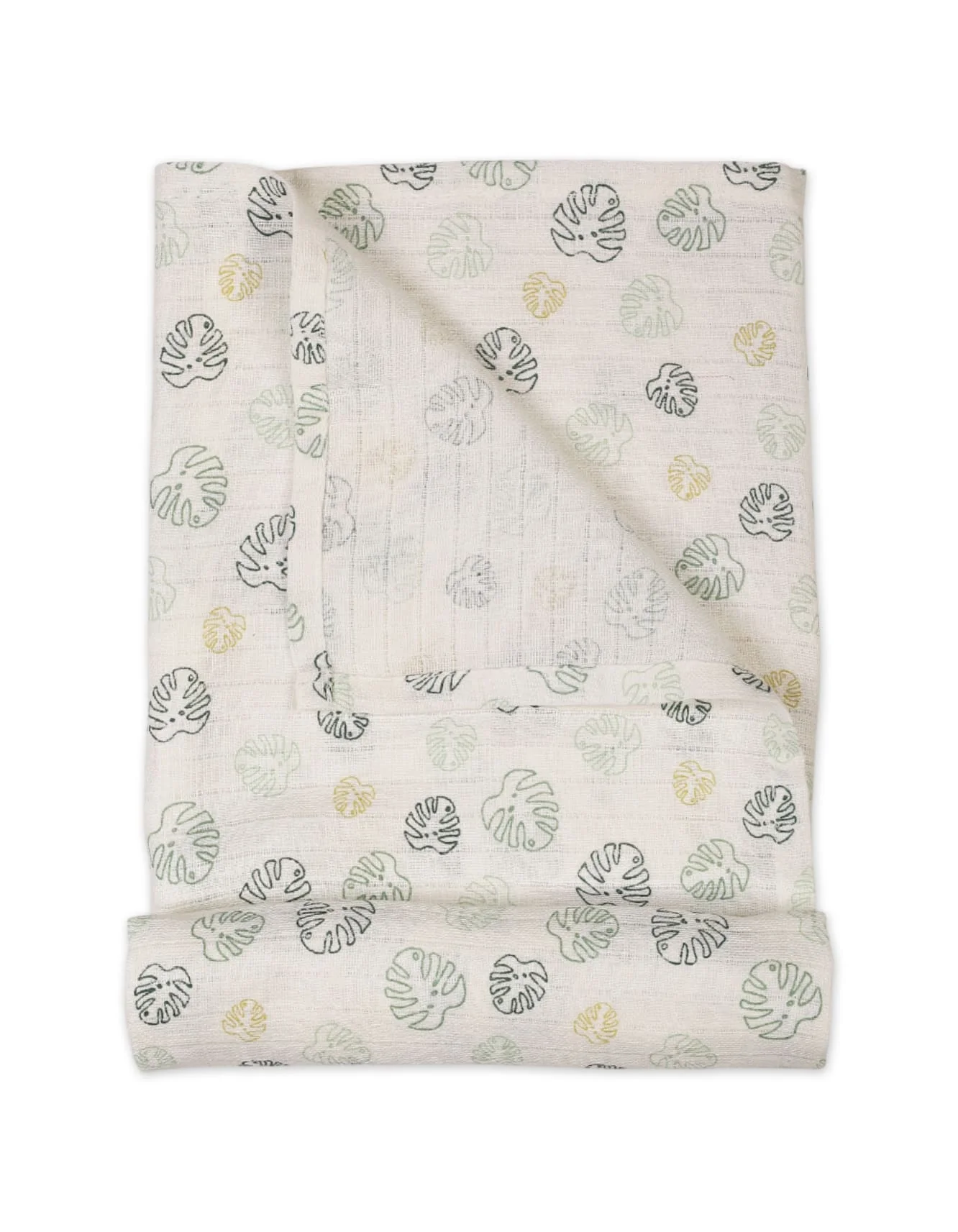 Muslin Sheets Pack of 2 Bambies Dino and Leaf Print at Zubaidas - Image 7