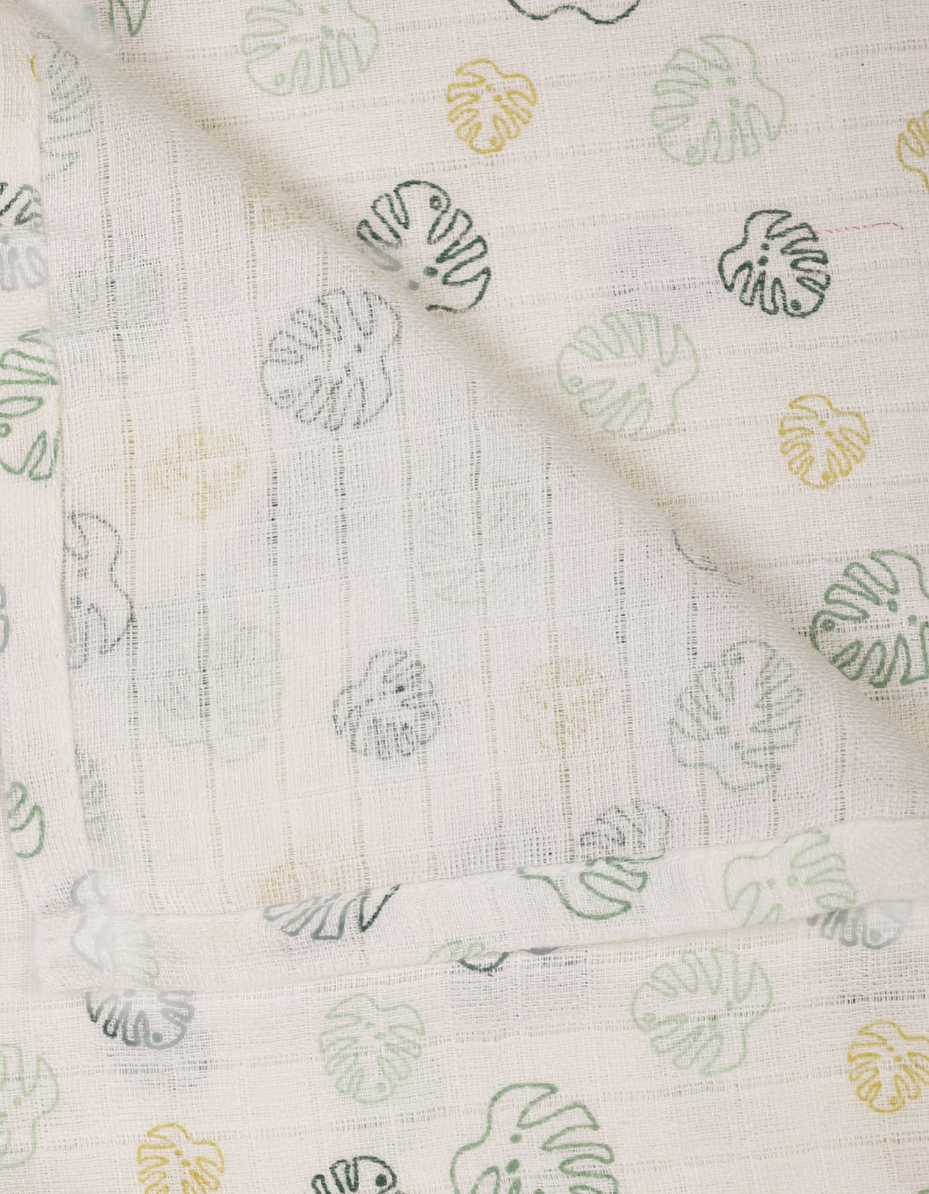Muslin Sheets Pack of 2 Bambies Dino and Leaf Print at Zubaidas - Image 8