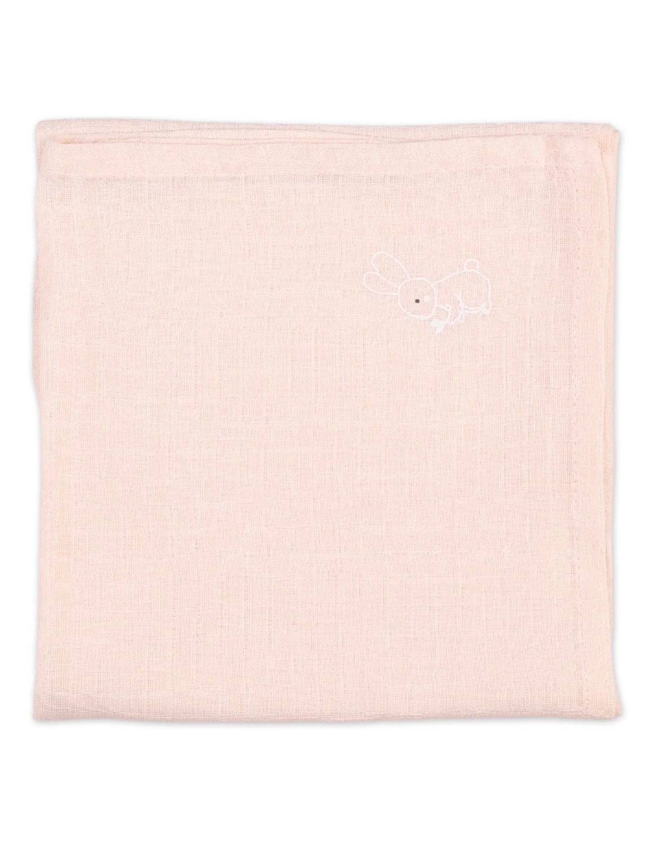 Muslin Sheets Pack of 2 Bambies Hearts Beige and Light Pink at Zubaidas - Image 5