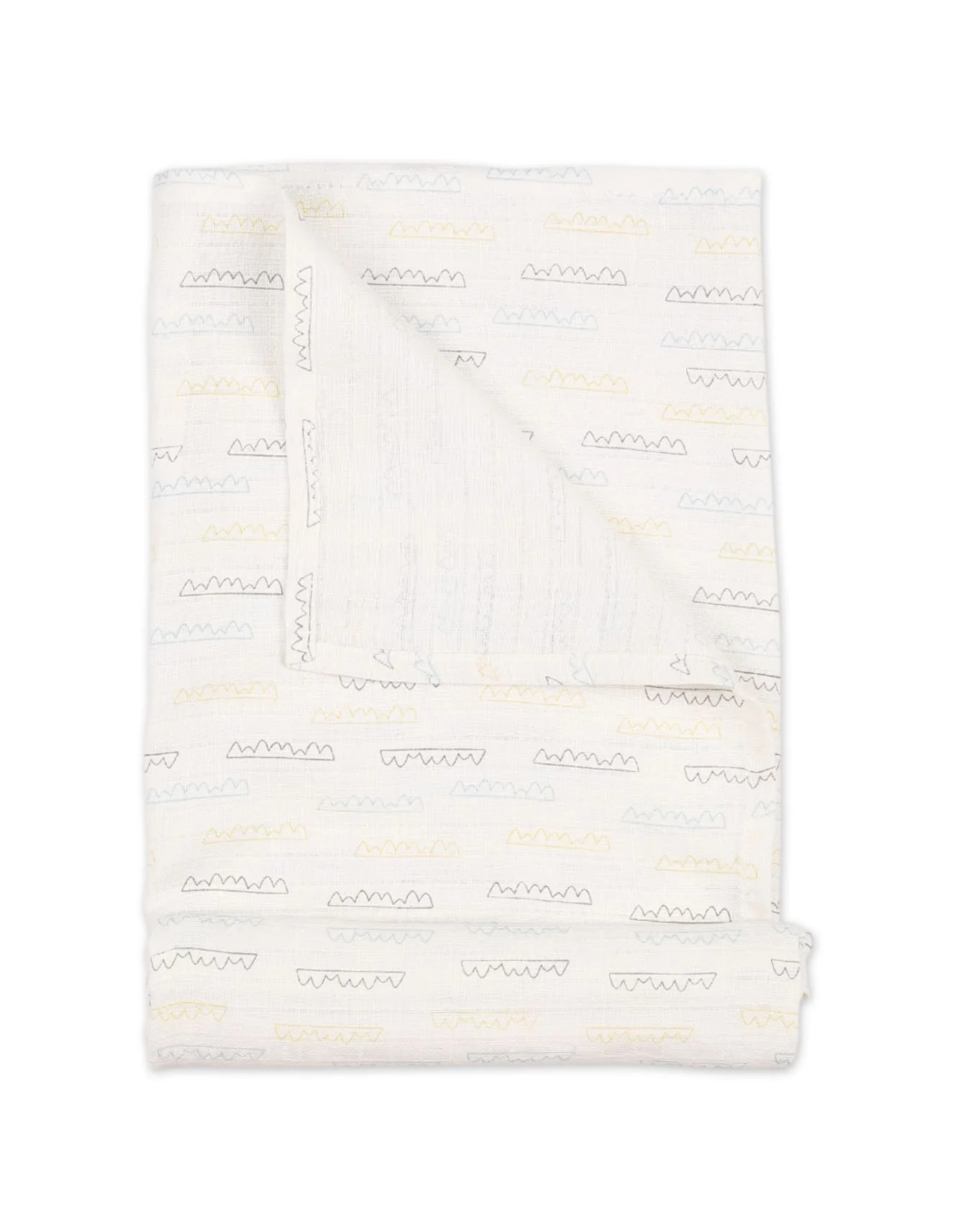 Muslin Sheets Pack of 2 Bambies Waves White at Zubaidas - Image 3