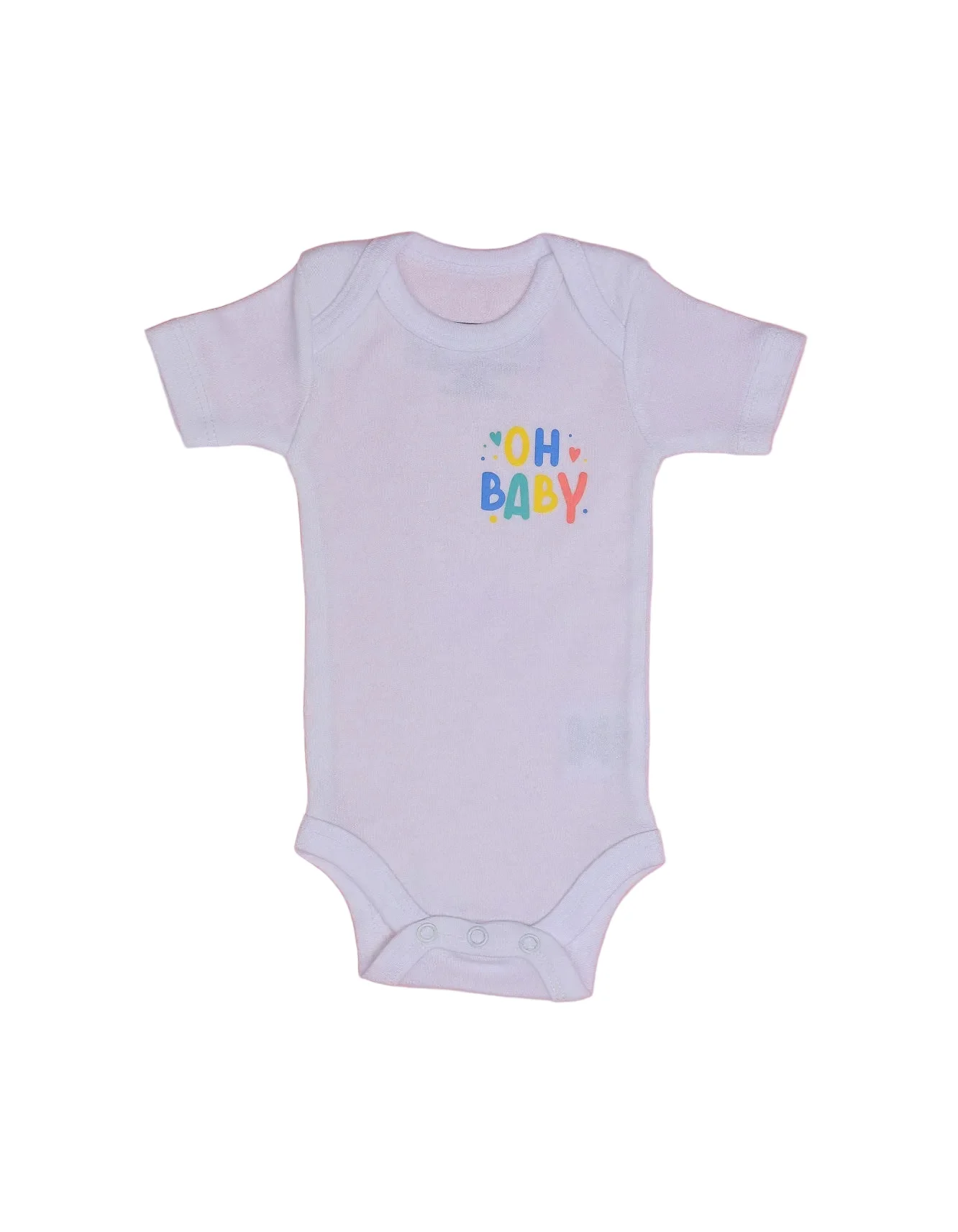 Newborn Baby Body Suits White Bambies Pack of 3 at Zubaidas - Image 4