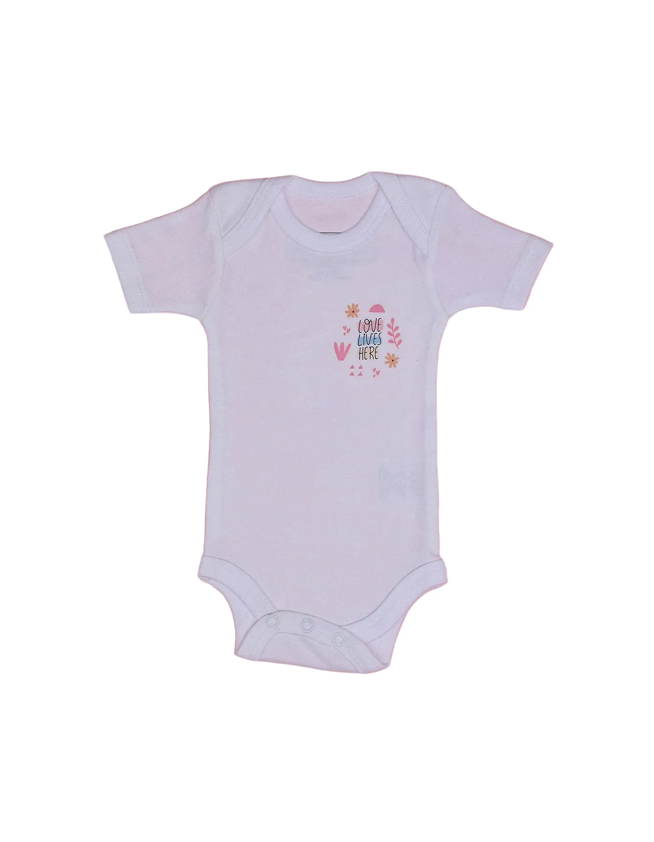 Newborn Baby Girls Body Suit White - Pack of 3 - Image 3