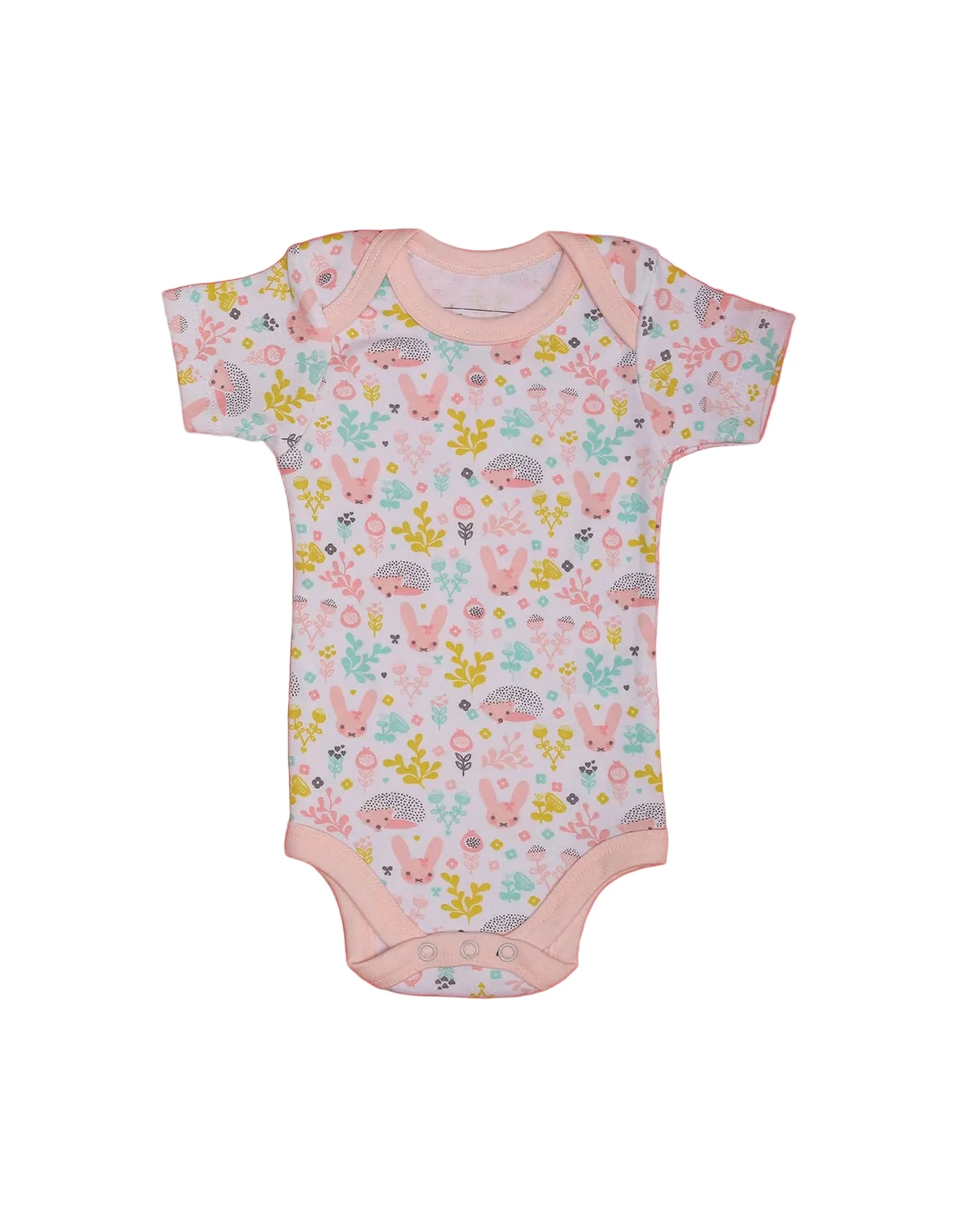 Newborn Baby Girls Body Suits Pack of 3 Bambies Light Pink at Zubaidas - Image 2