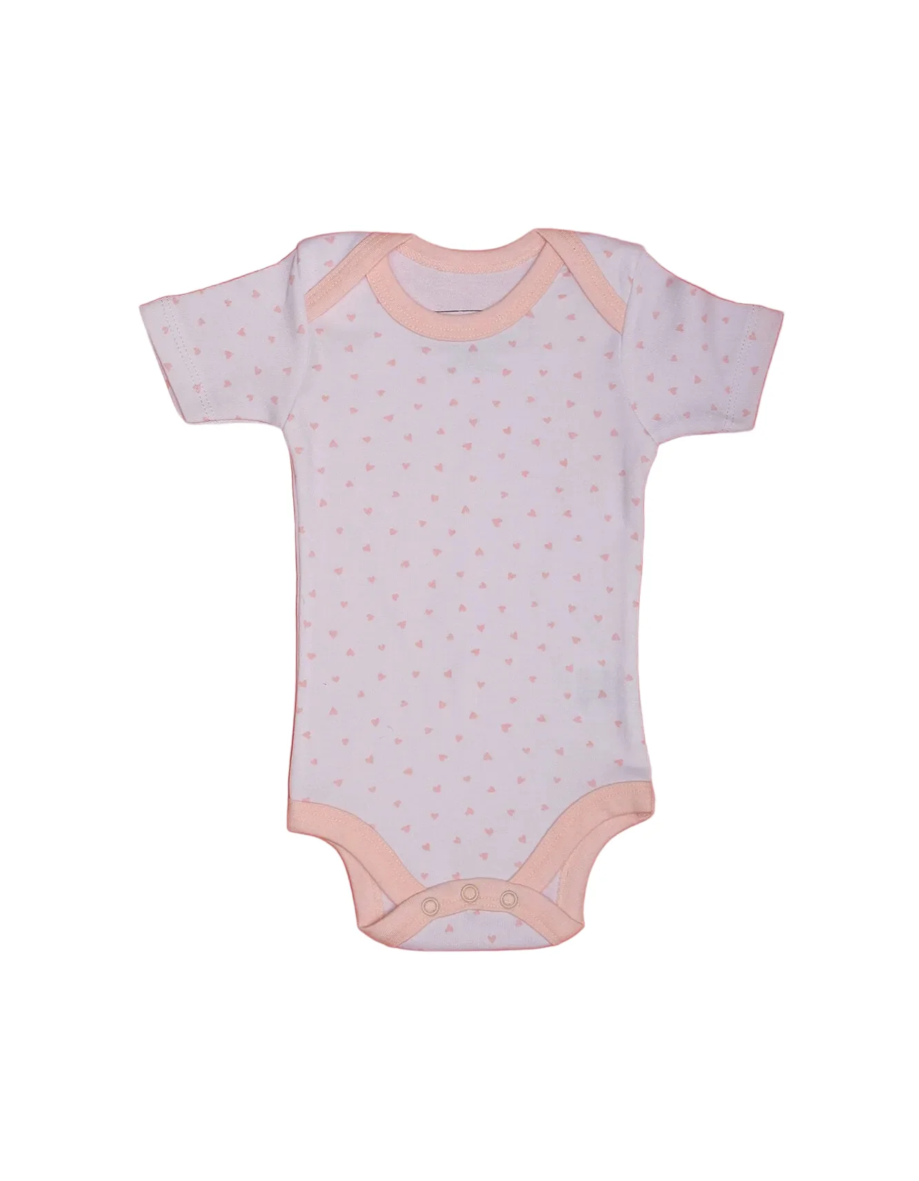 Newborn Baby Girls Body Suits Pack of 3 Bambies Light Pink at Zubaidas - Image 4