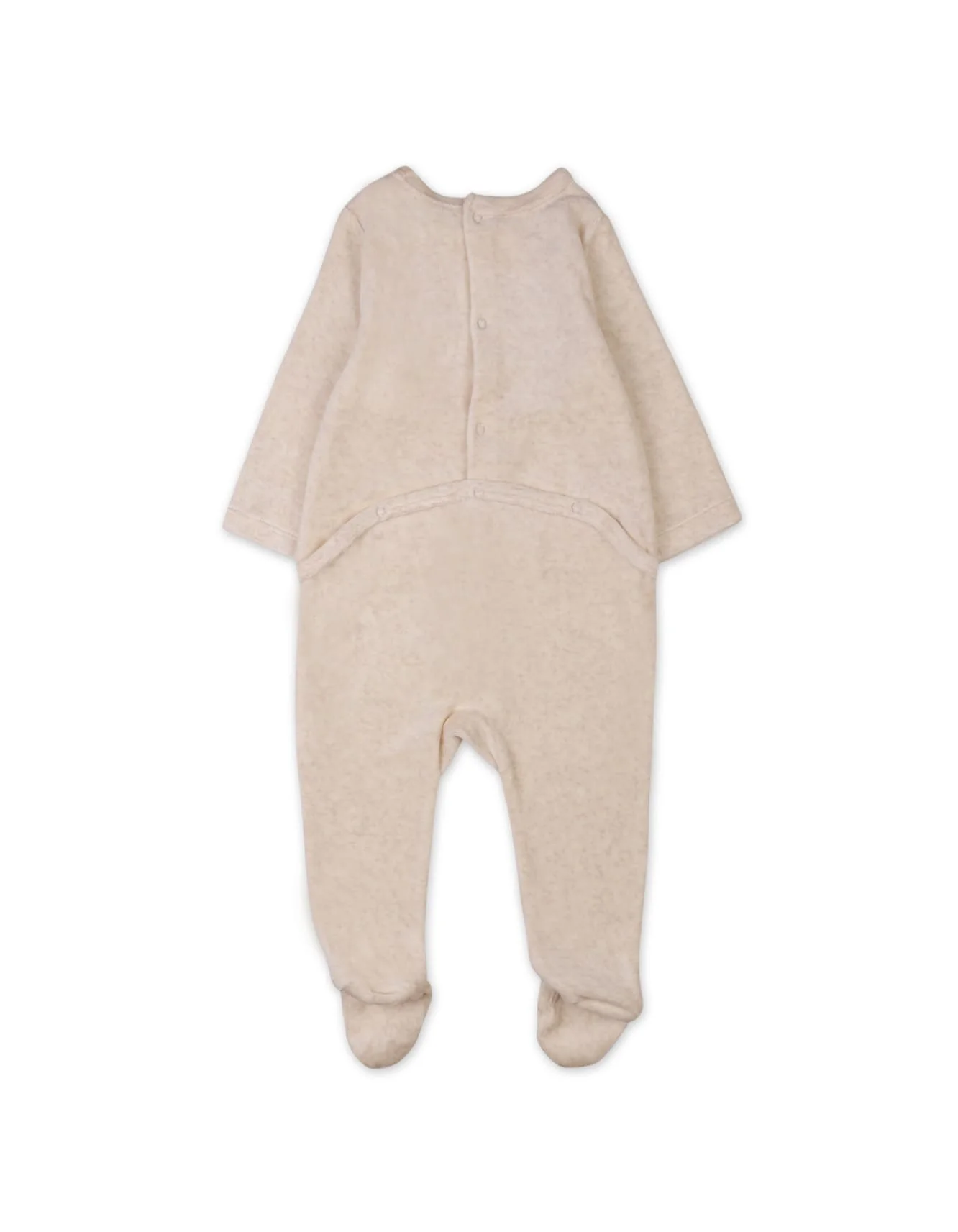 Newborn Baby Girls Winter Sleepwears Bambies Footed Beige at Zubaidas - Image 3