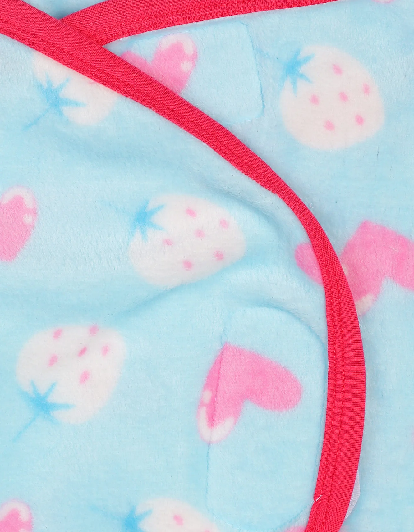 Newborn Baby Swaddling Sheets Bambies Heart Light Blue at Zubaidas - Image 3