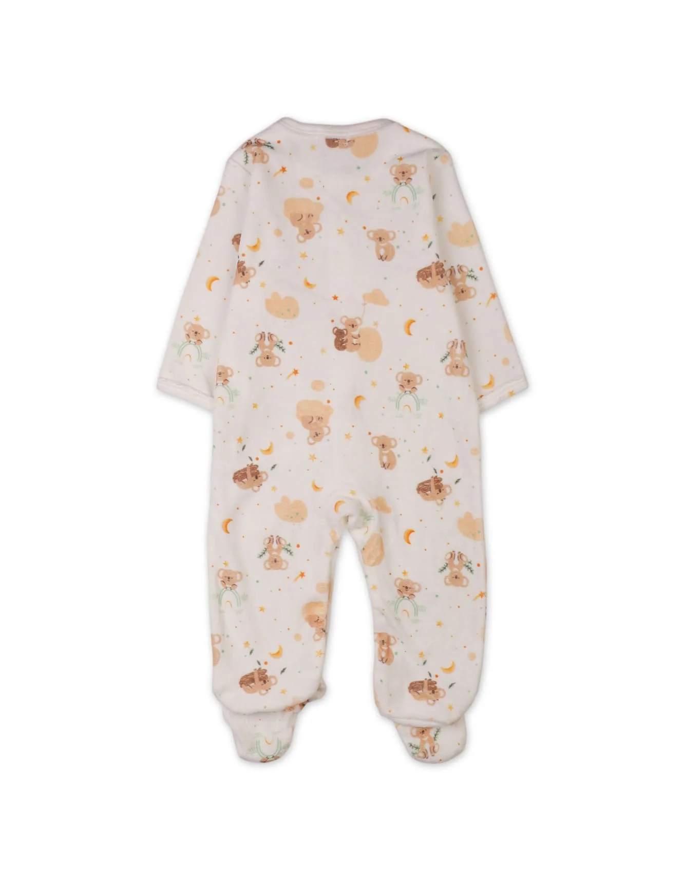 Newborn Baby Winter Sleepsuits Bambies Footed Cream at Zubaidas - Image 3
