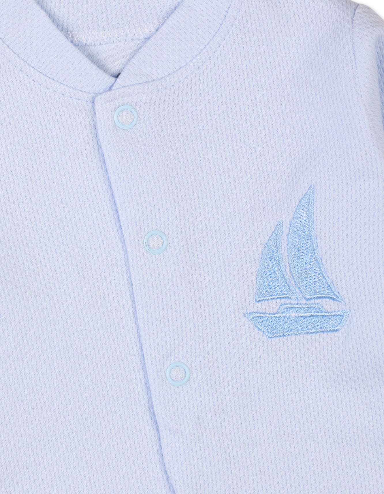 Newborn Boys Romper with Cap Blue Premium Turkish Collection at Zubaidas - Image 3