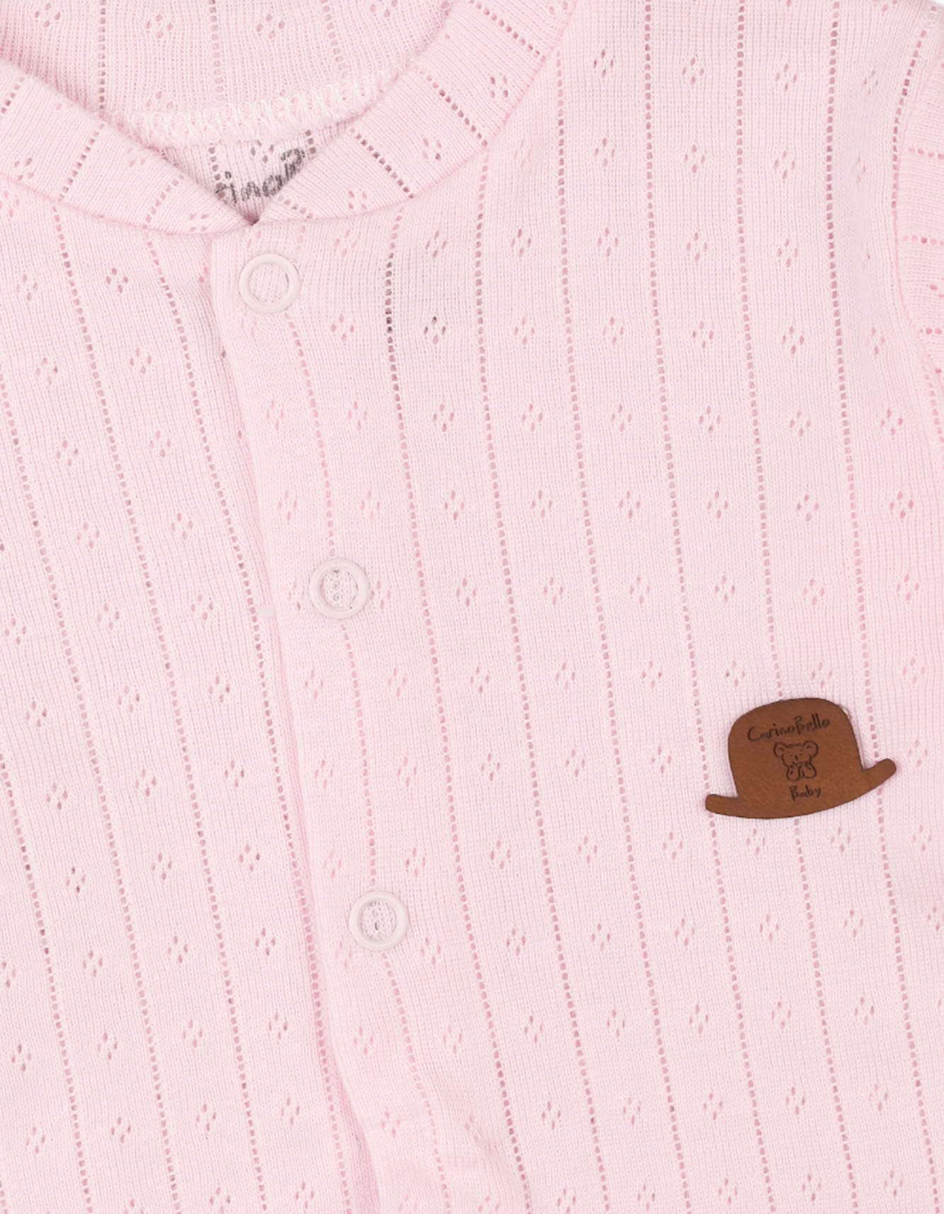 Newborn Girls Romper with Cap Pink Premium Turkish Collection at Zubaidas - Image 3