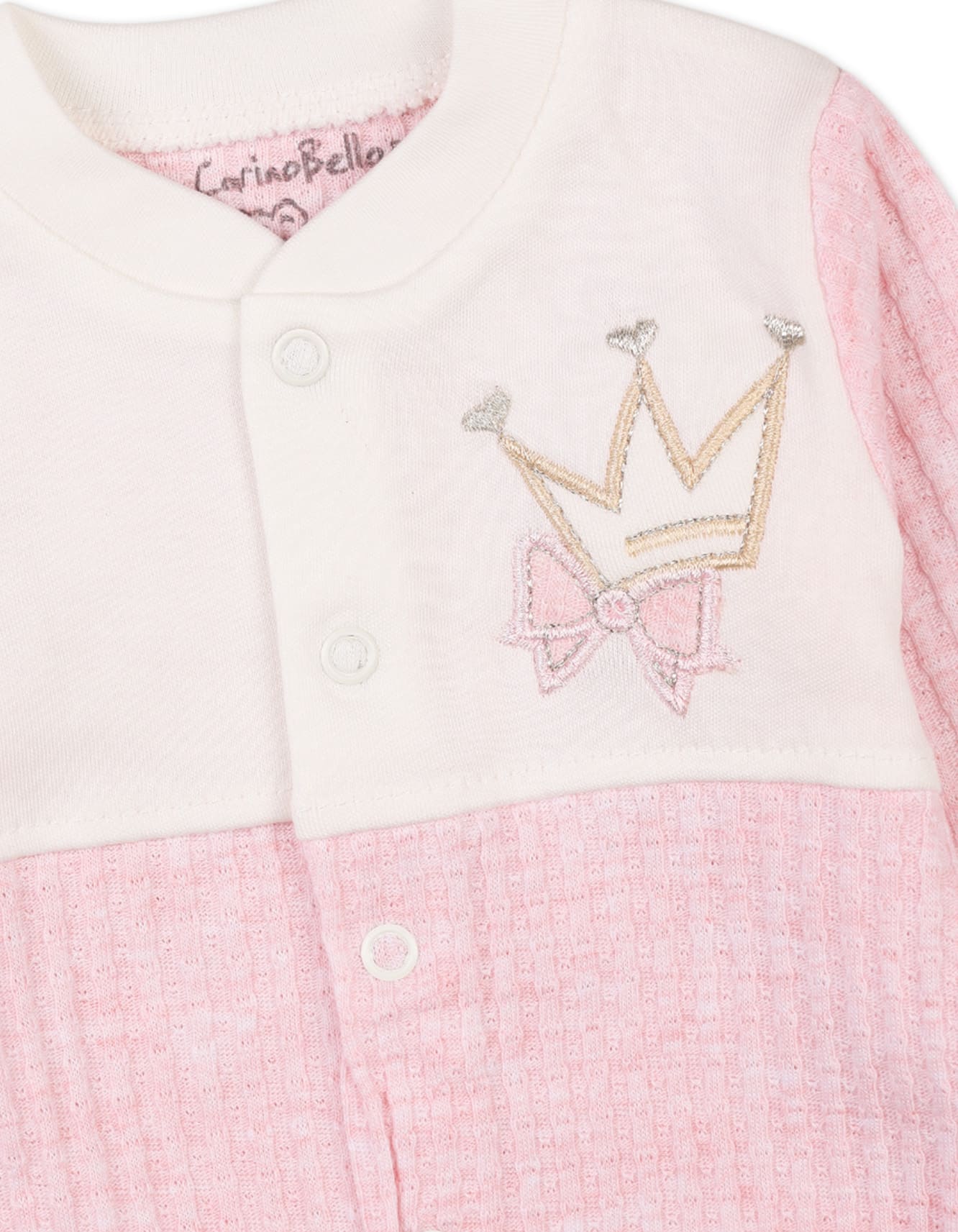Newborn Girls Romper With Cap Pink Premium Turkish Collection at Zubaidas - Image 3