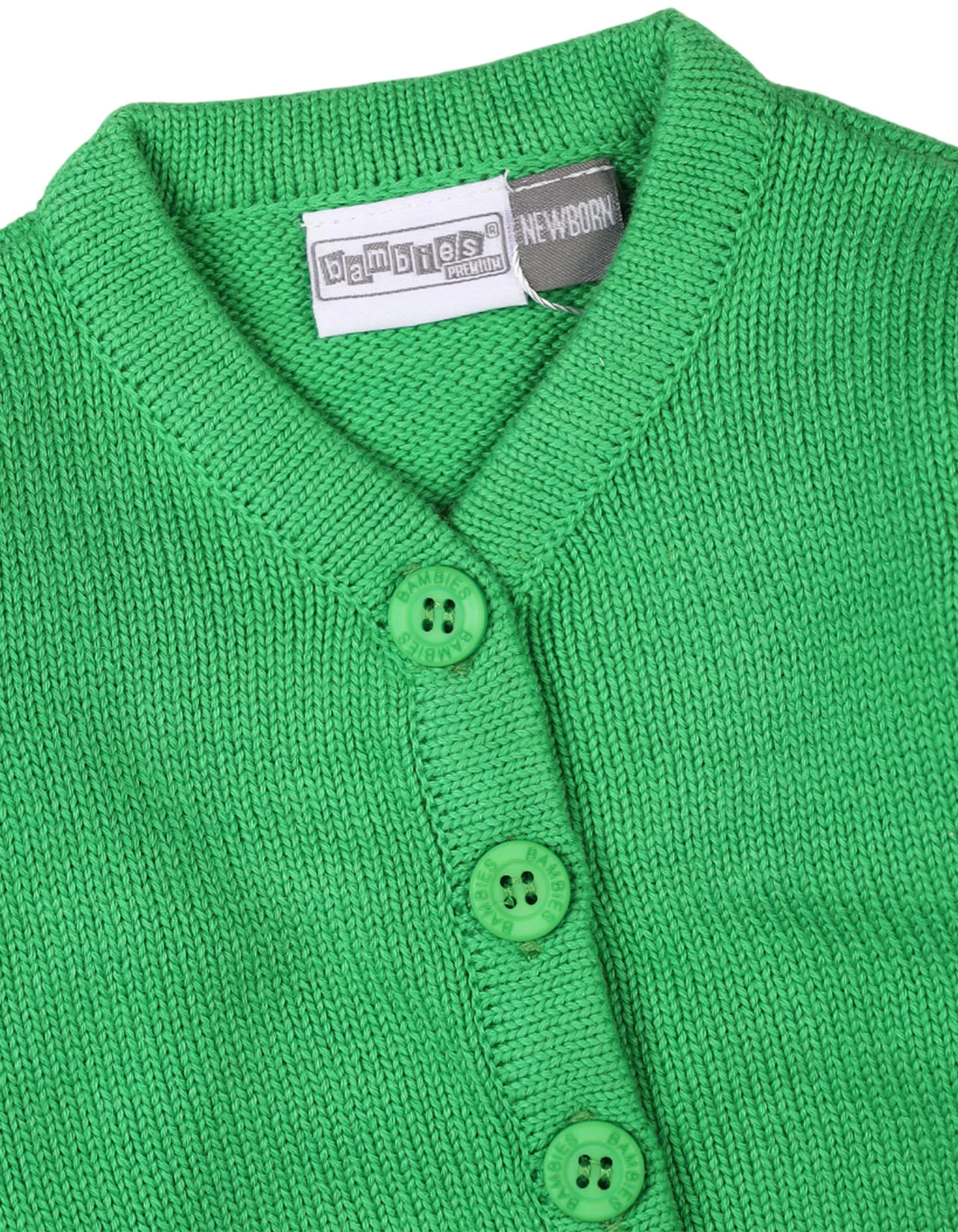 Newborn Girls Winter Cardigan Sweaters Bambies Knitted Green at Zubaidas - Image 2