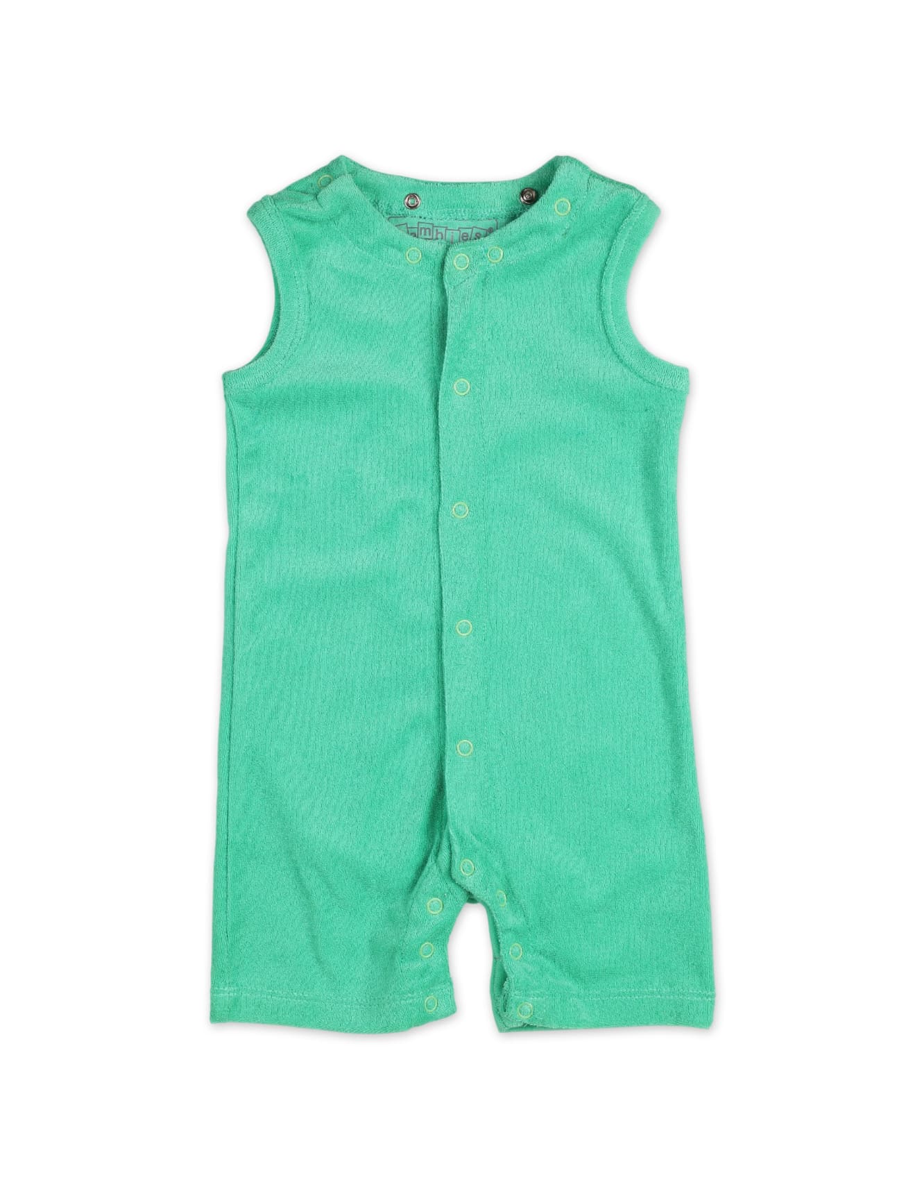 Newborns Baby Jumpsuit Bambies Detachable Hoodie Green at Zubaidas - Image 2
