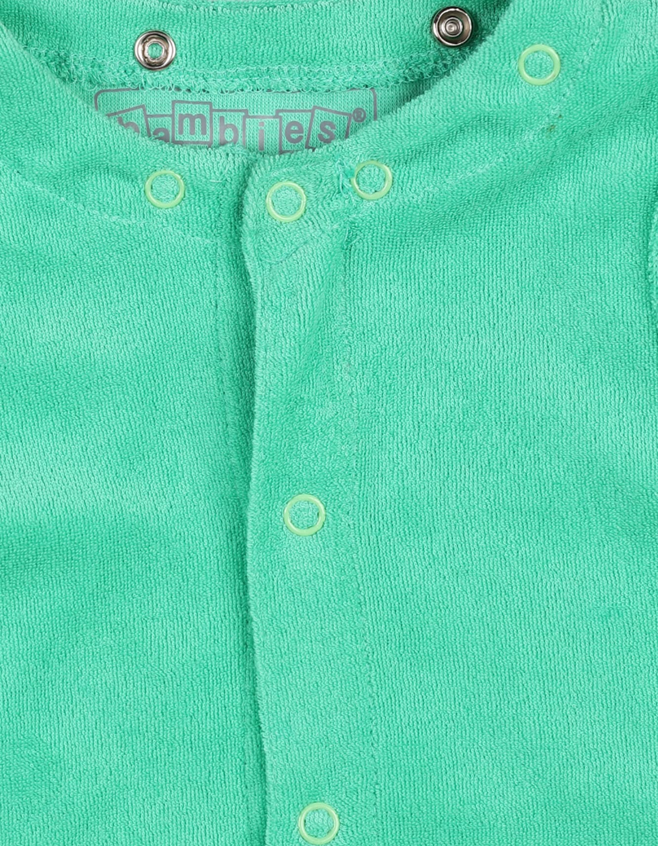 Newborns Baby Jumpsuit Bambies Detachable Hoodie Green at Zubaidas - Image 3