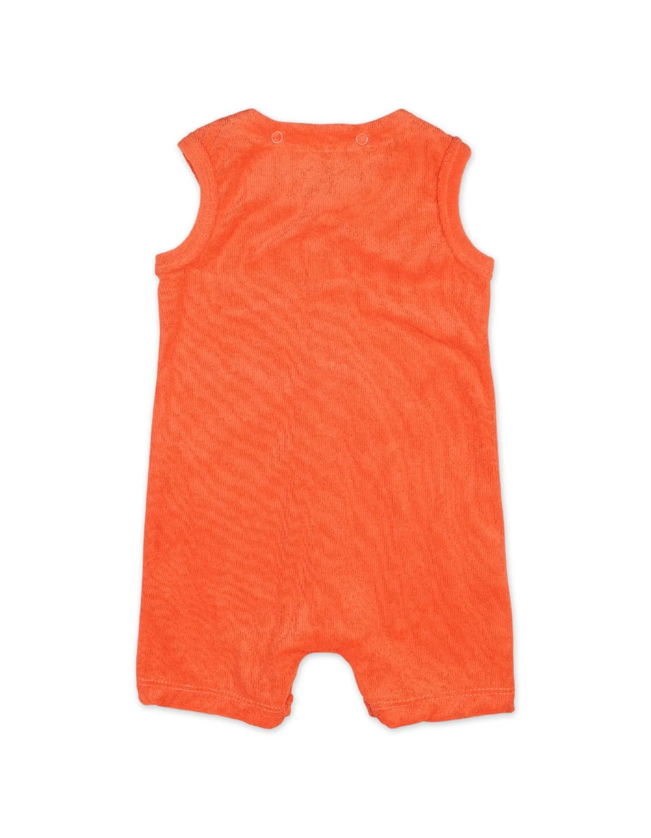Newborns Baby Jumpsuit Bambies Detachable Hoodie Orange at Zubaidas - Image 4