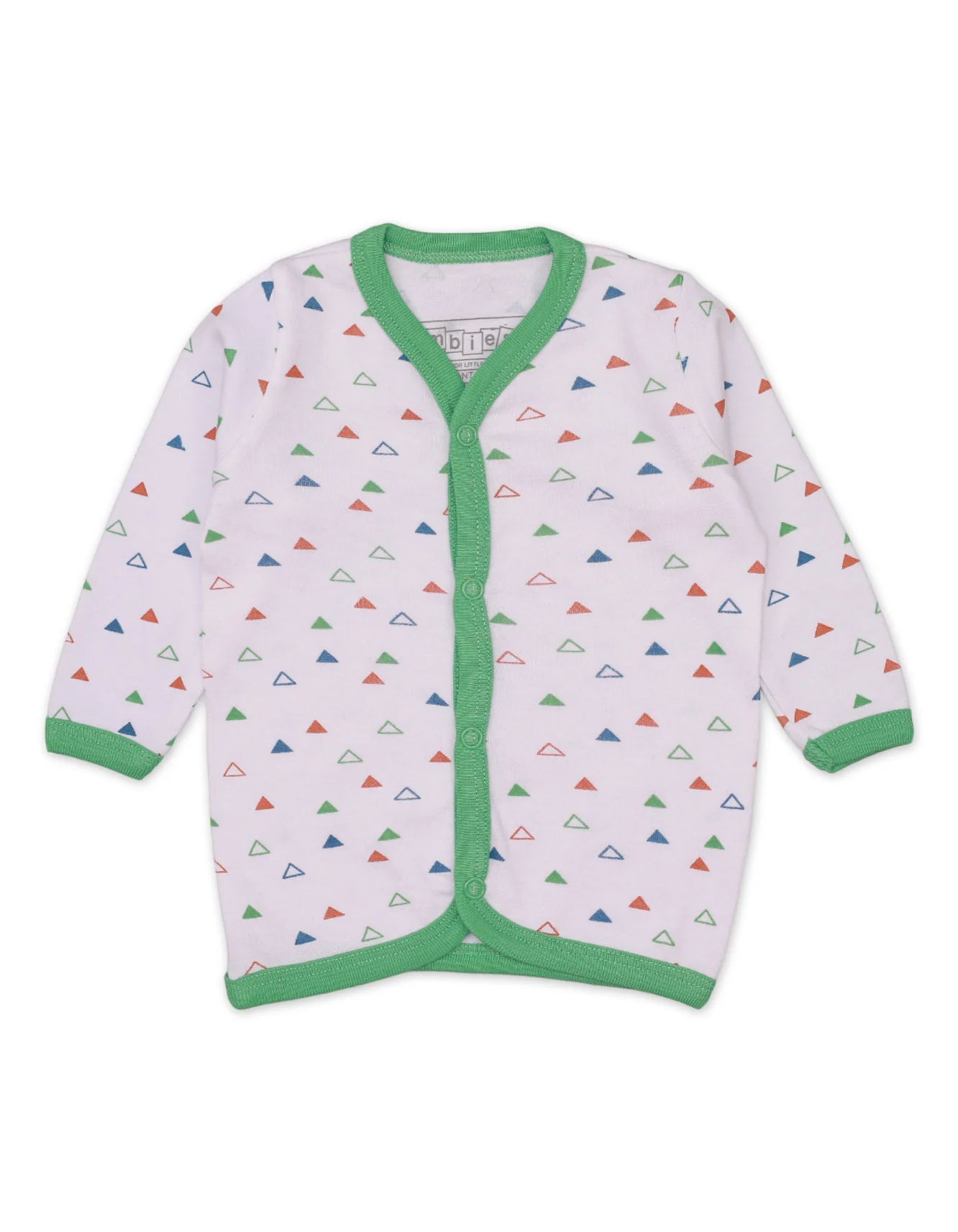 Zubaida's Night Suit Triangles Green Dinos Theme for Boys - Image 2