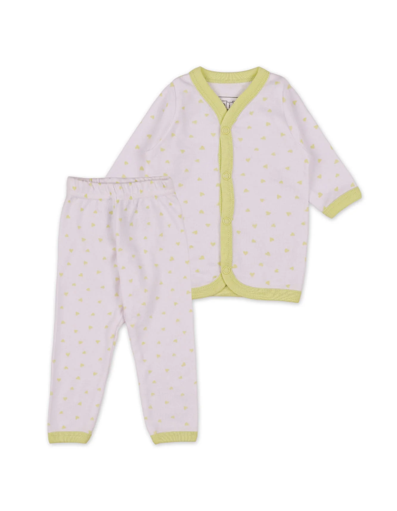 Zubaida's Night Suit with Hearts Unicorn Theme for Girls