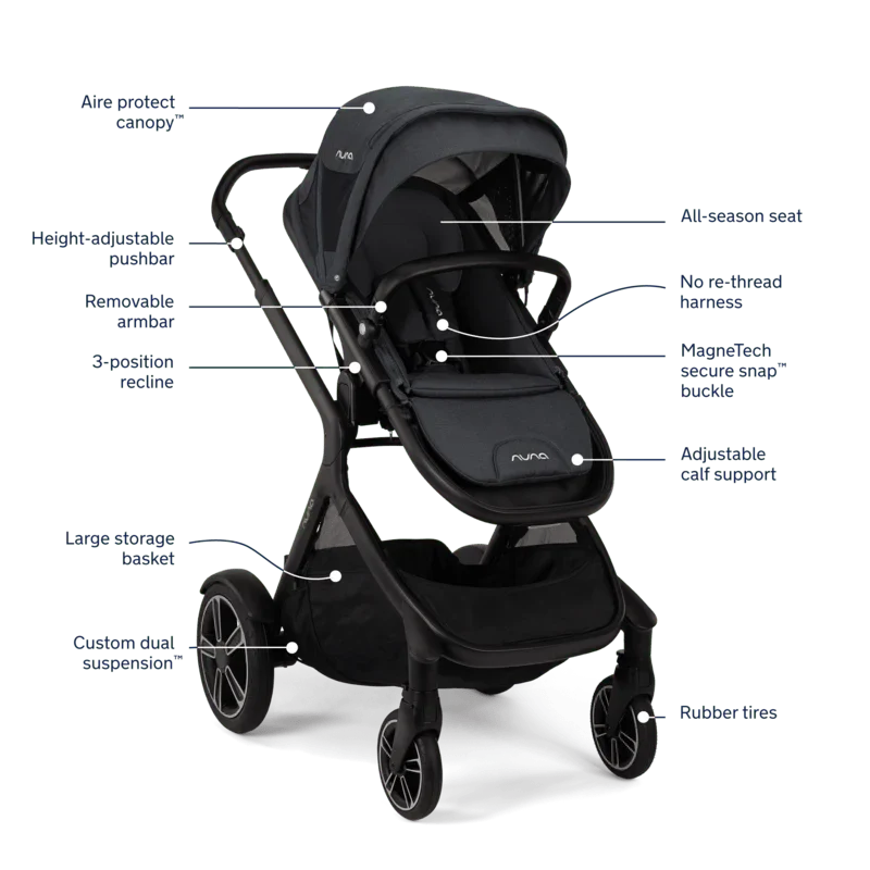 Nuna® Demi™ Grow Stroller Ocean ST08120OCN at Zubaidas Official™ Pakistan - Image 2