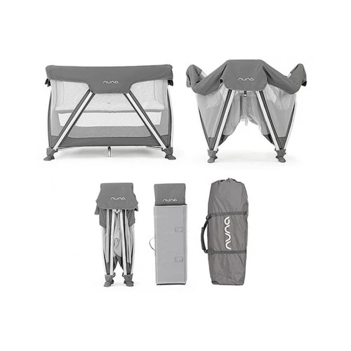 Nuna® Sena™ Travel Cot and Playard Graphite TC-09-006GL at Zubaidas Official™ Pakistan - Image 4