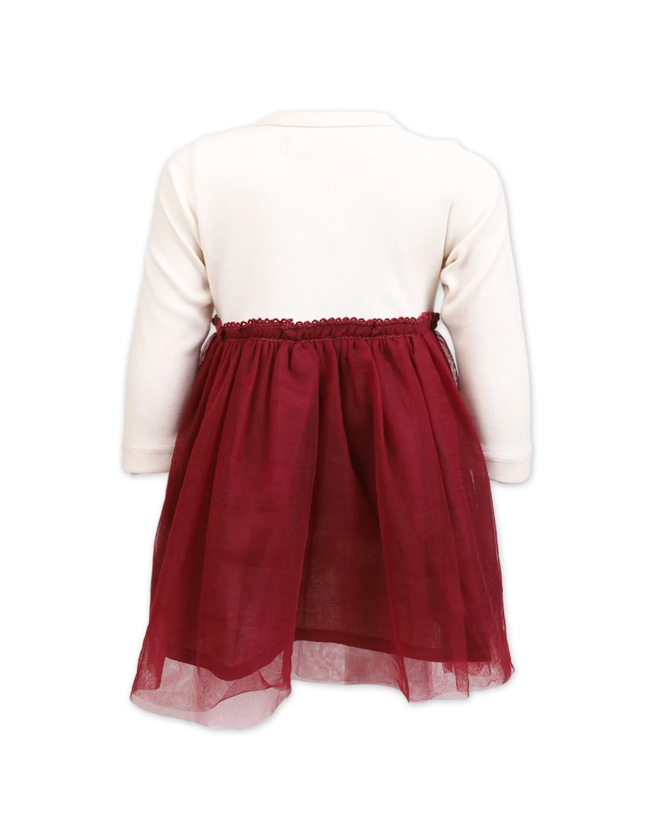 Party Dress Bambies Hearts Maroon at Zubaidas - Image 3