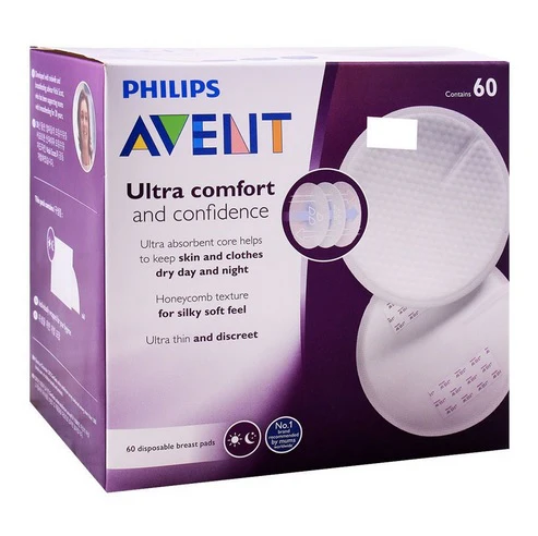 Philips AVENT® Disposable Breast Pads Pack of 60 Day Time SCF254/61 at Zubaidas Official™ Pakistan - Image 2