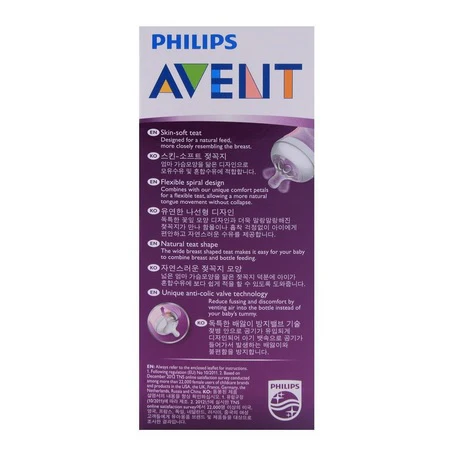 Philips Avent Natural II PP 260ML Bottle Pack of 2 Pink SCF694/23 at Zubaidas Official™ Pakistan - Image 3