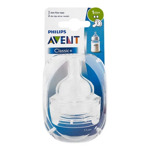 Philips AVENT Teat Slow Flow 1M + 2H Pack of 2 SCF632/27 at Zubaidas Official™ Pakistan - Image 2