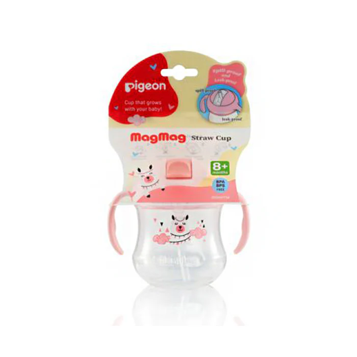 Zubaida's Pigeon Mag Mag Straw Cup Matte Pink - D79236 - Image 2