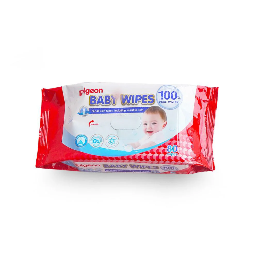 Zubaida's Pigeon Wipes 80 Sheets 100% Pure - P78102 - Image 2