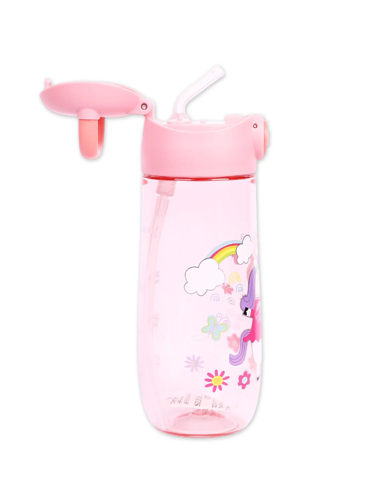Water Bottle Pink Unicorn with Straw at Zubaidas Official™ Pakistan - Image 2