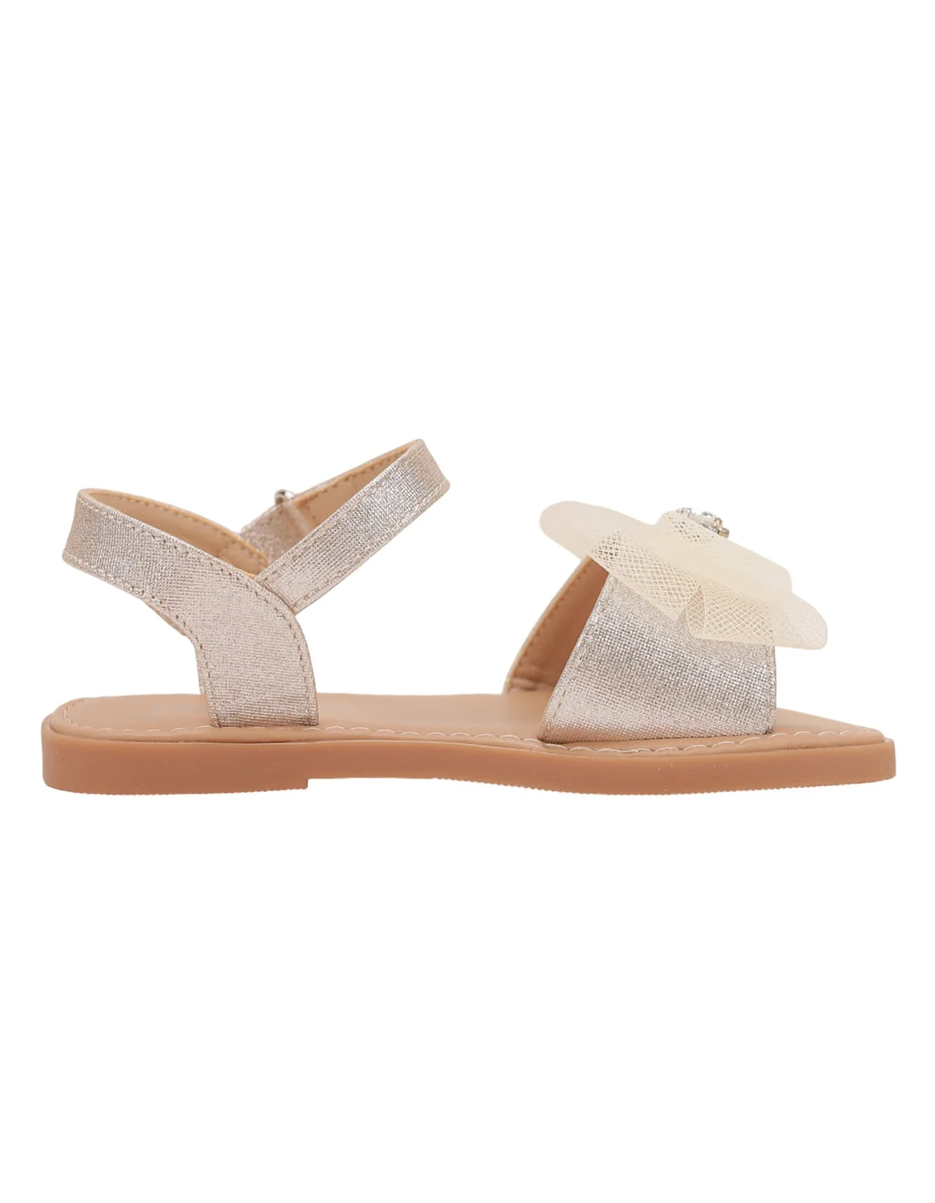 Sandal Gold with Bow for Girls - Infant - Image 3