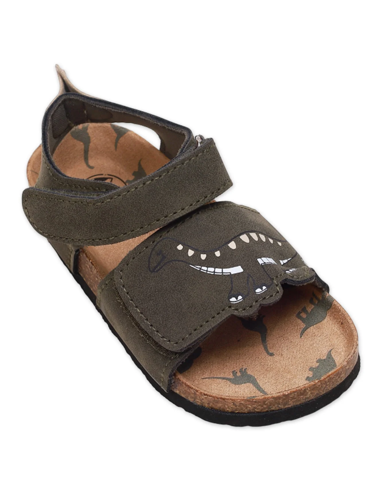 DinoSteps Kids’ Dinosaur Sandals – Velcro Strap & Cork Footbed - Image 3