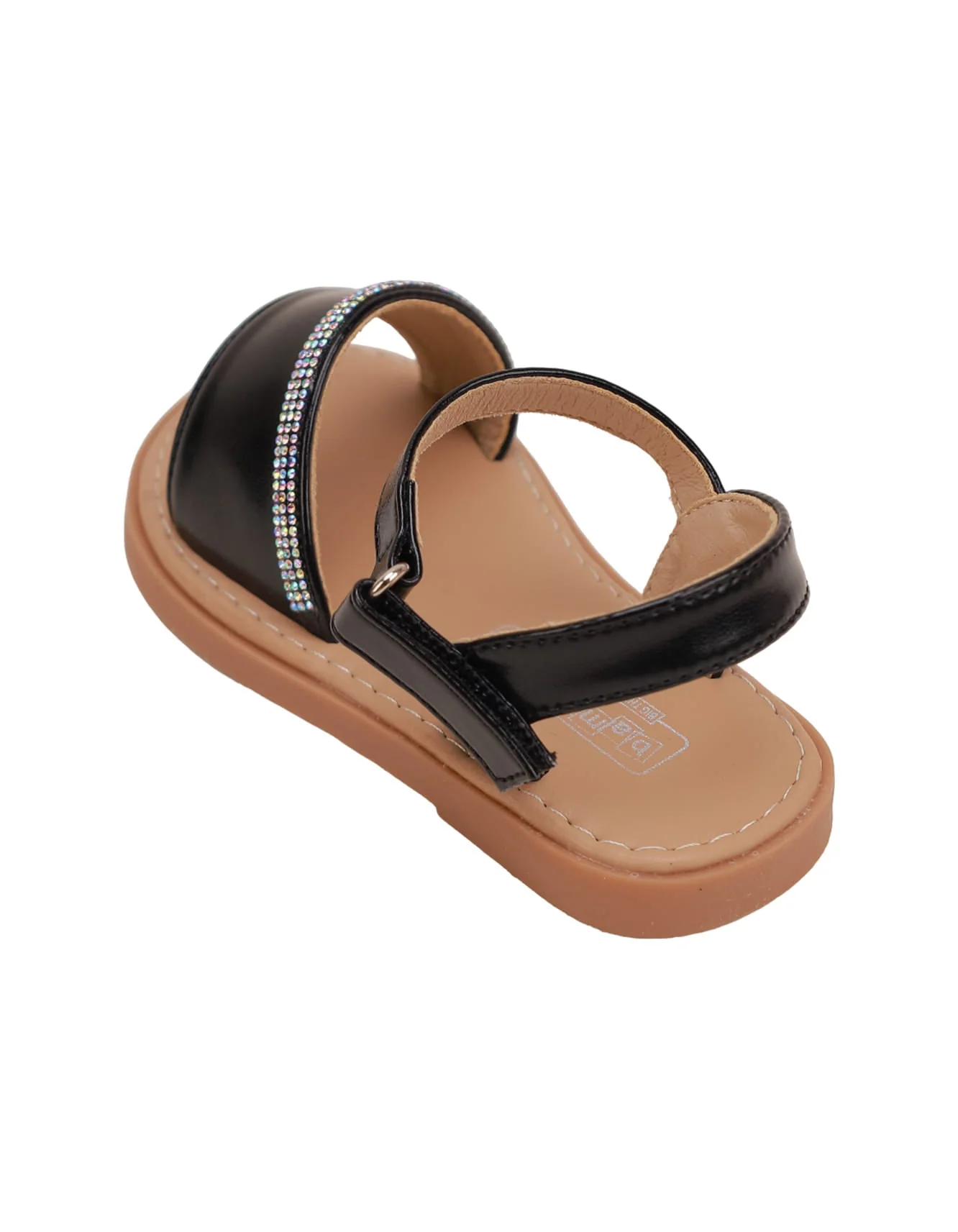 Sandal Black with Diamontees for Girls - Infant - Image 4