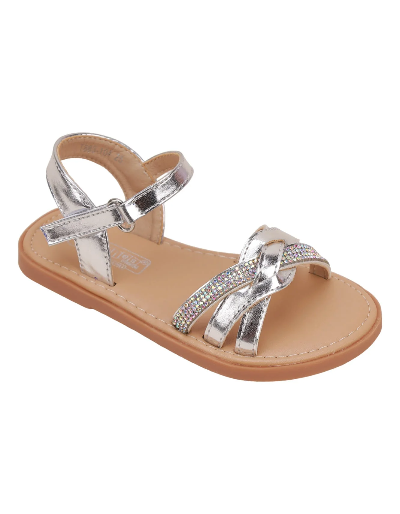 Sandal Silver with Diamontees for Girls - Infant - Image 2