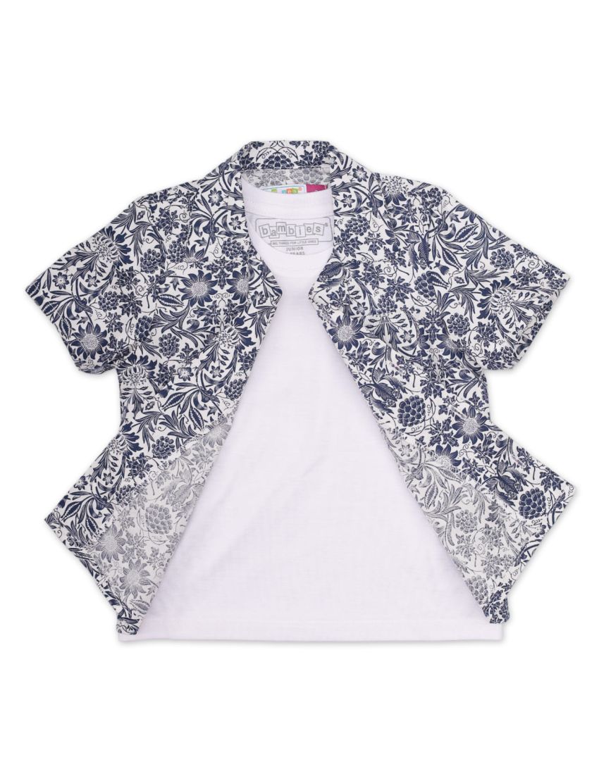 Zubaida's Shirt Plain Tee for Boys - Floral Theme - Image 2